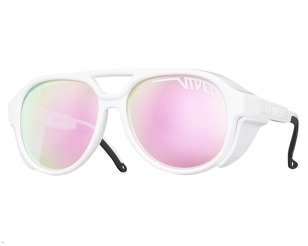 Pit Viper The Miami Nights Exciters Sunglasses White | UK XVZOYJ-643