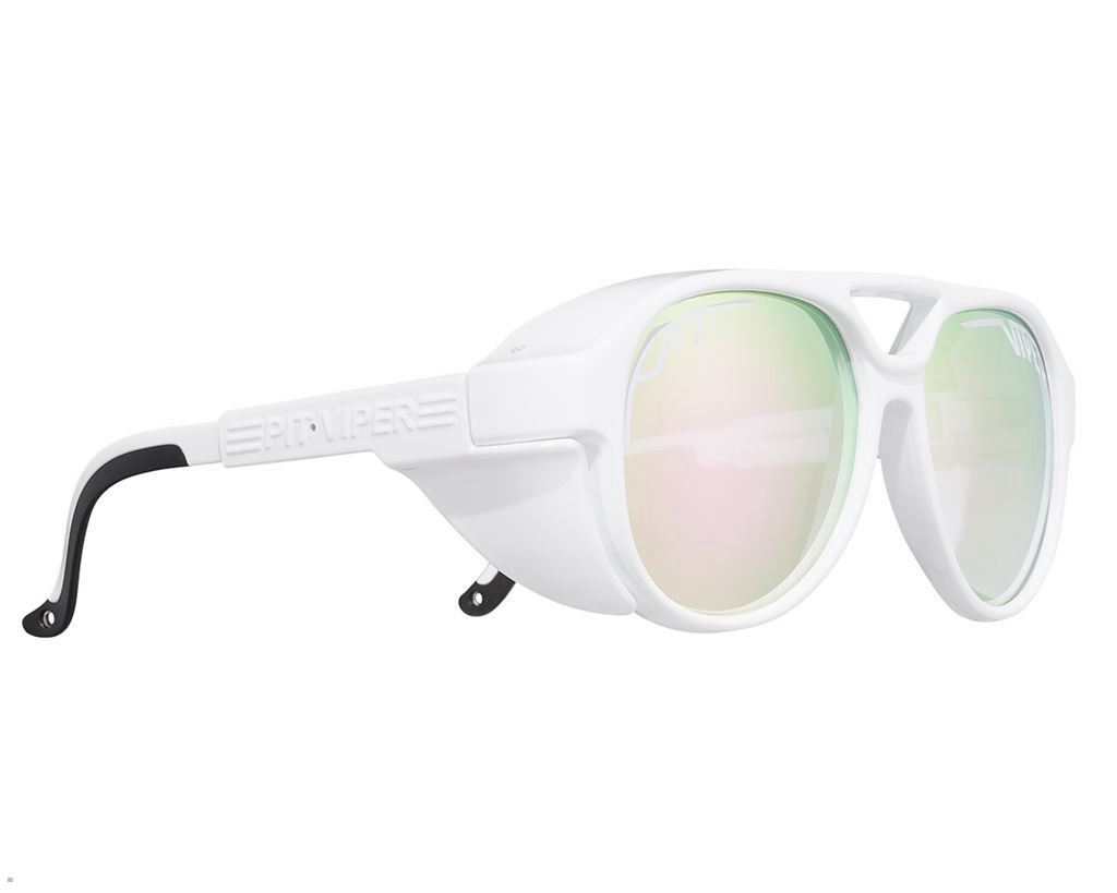 Pit Viper The Miami Nights Exciters Sunglasses White | UK XVZOYJ-643