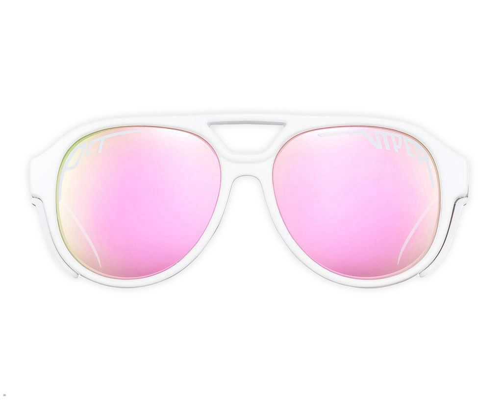 Pit Viper The Miami Nights Exciters Sunglasses White | UK XVZOYJ-643