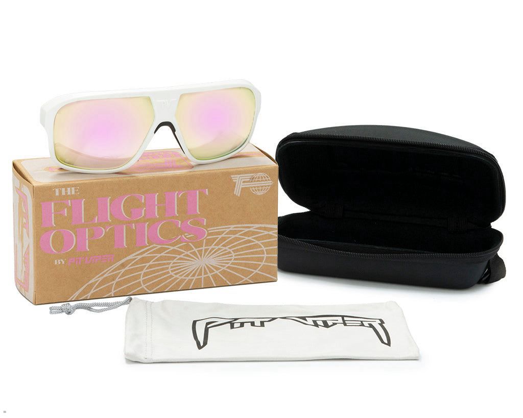 Pit Viper The Miami Nights Flight Optics Sunglasses White | UK EBHFQP-748