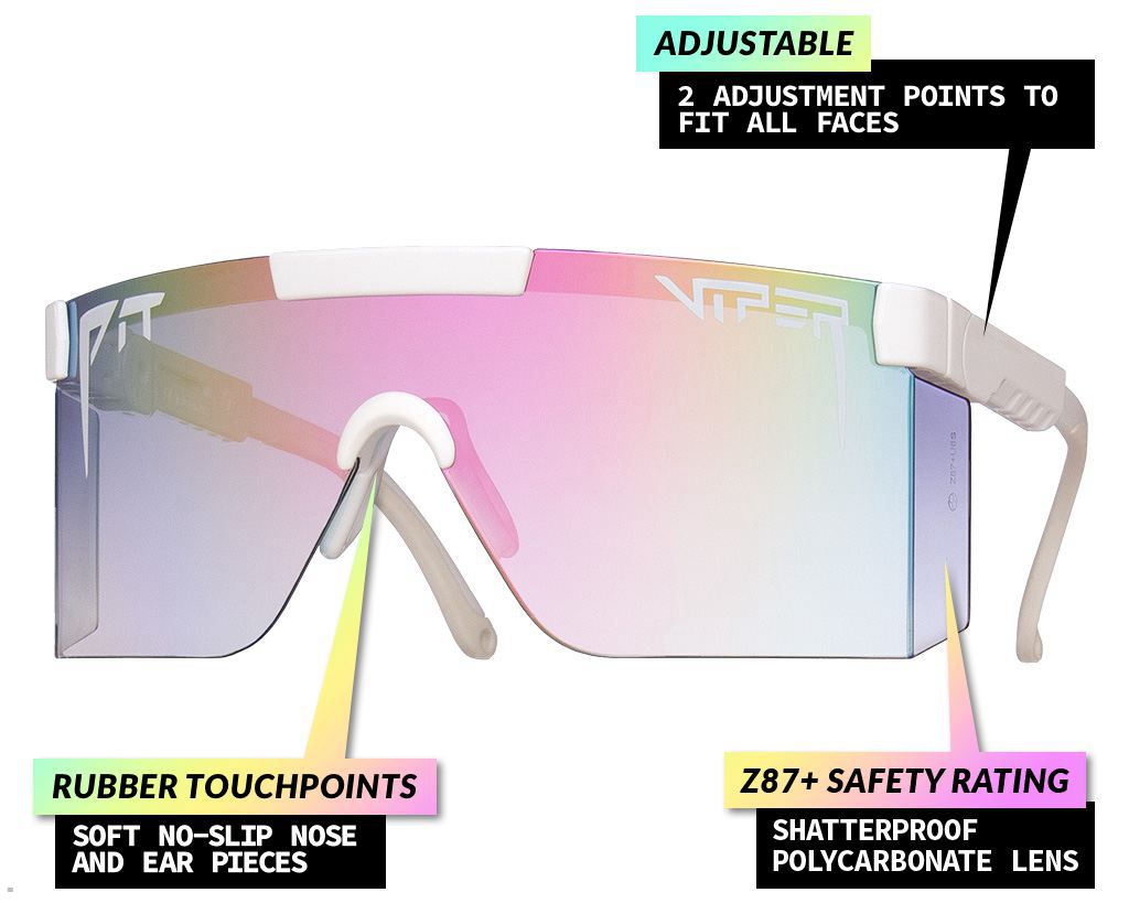 Pit Viper The Miami Nights Intimidators Sunglasses White | UK ZAUTQV-958