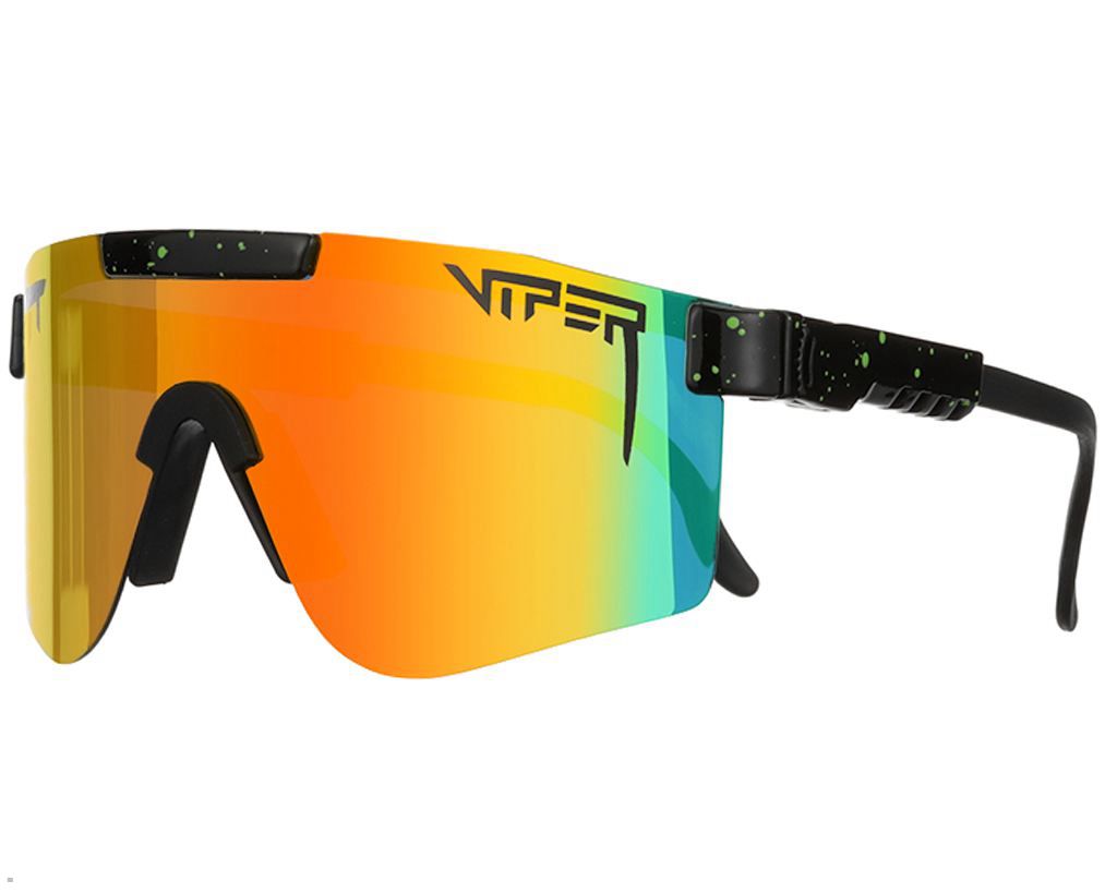 Pit Viper The Monster Bull Polarized Double Wide Sunglasses Yellow | UK TDARIM-879