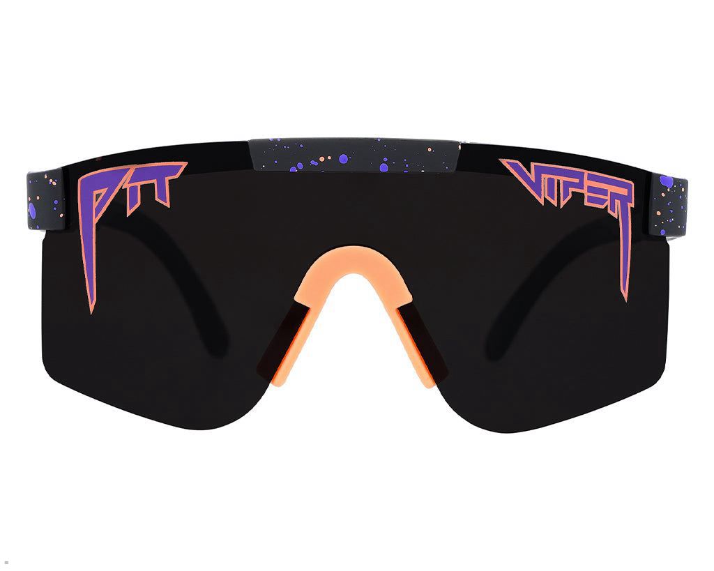 Pit Viper The Naples Polarized Double Wide Sunglasses Black | UK XPIZDQ-981