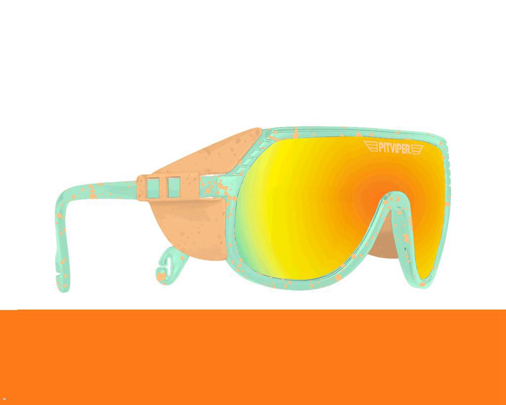 Pit Viper The Peaches and Green Grand Prix Sunglasses Brown | UK MOSZNP-782