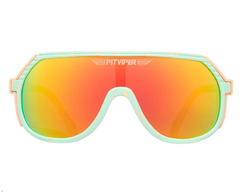 Pit Viper The Peaches and Green Grand Prix Sunglasses Brown | UK MOSZNP-782