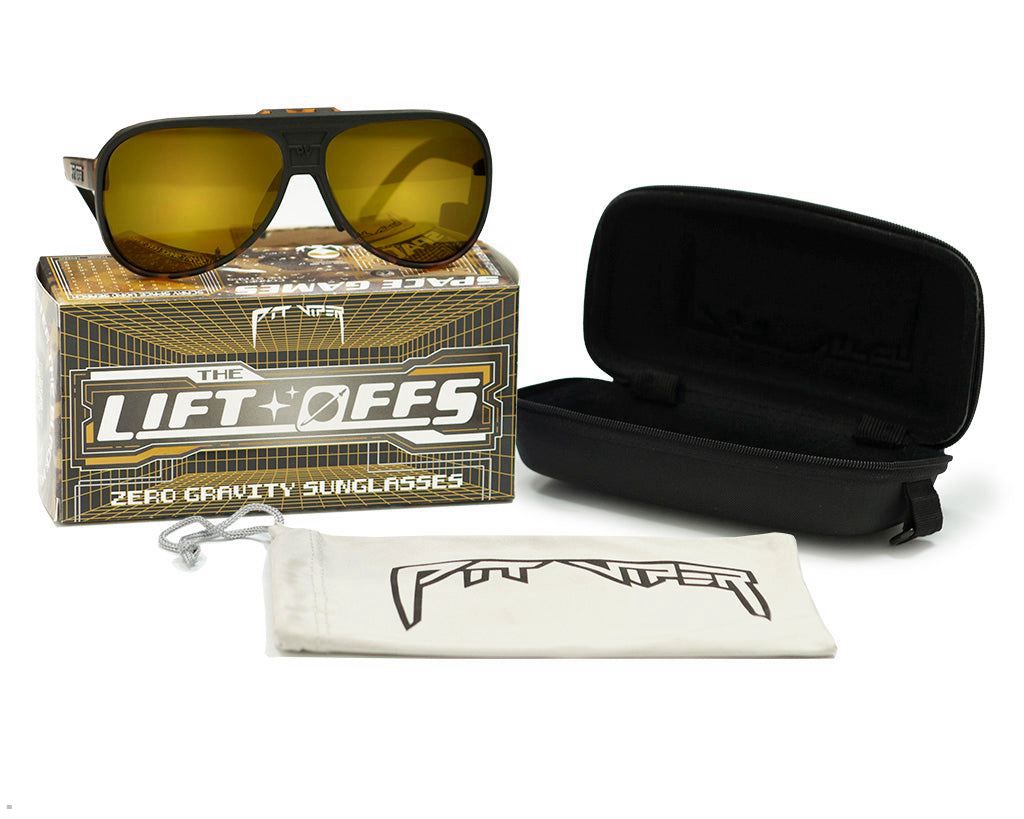 Pit Viper The Peninsula Lift-Offs Sunglasses Black | UK ZPYCEM-476