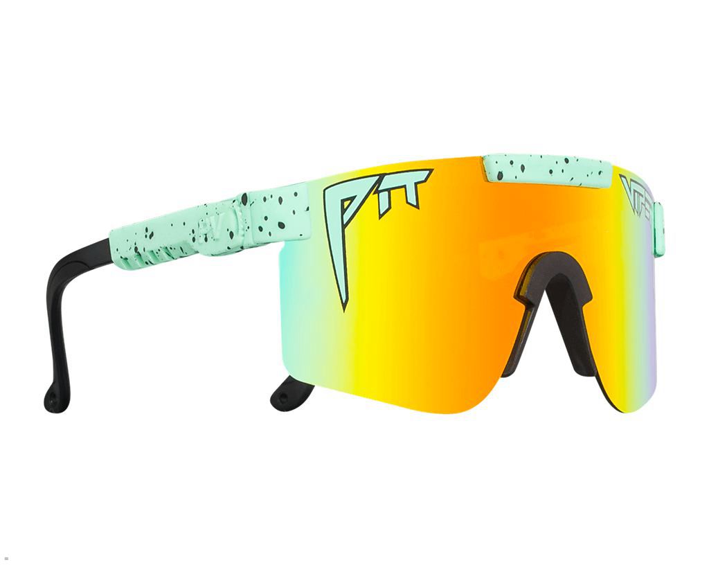 Pit Viper The Poseidon Polarized Sunglasses Turquoise | UK YWGMSA-842