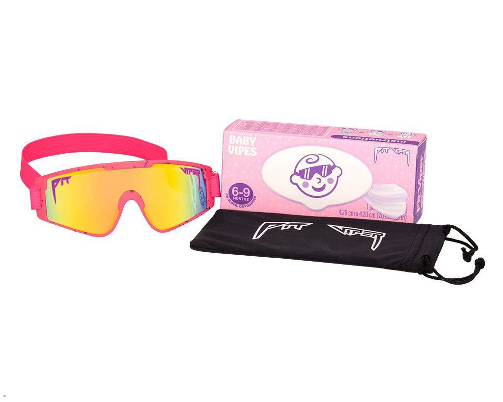 Pit Viper The Radical Baby Vipes Sunglasses Red | UK HPRGNE-856