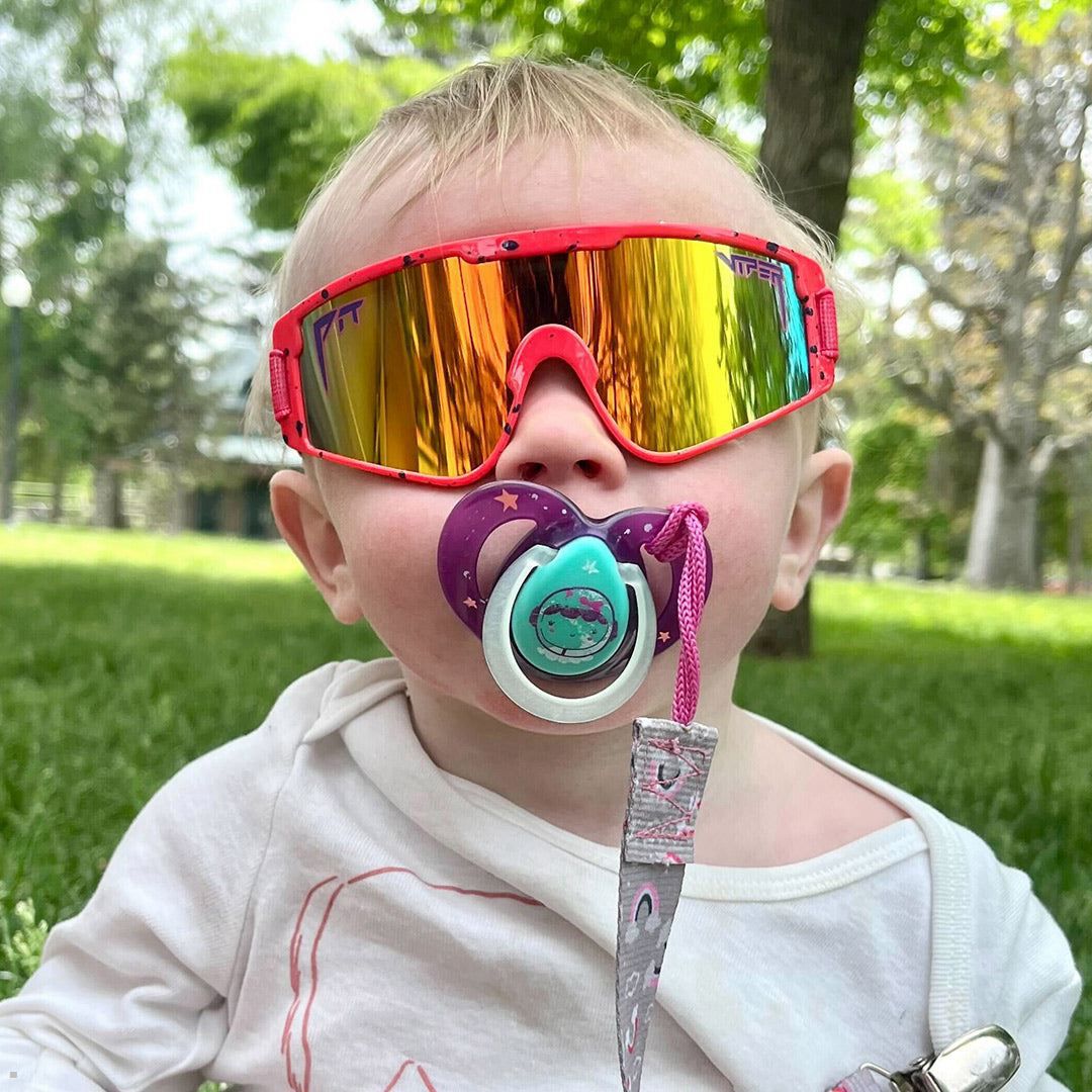 Pit Viper The Radical Baby Vipes Sunglasses Red | UK HPRGNE-856