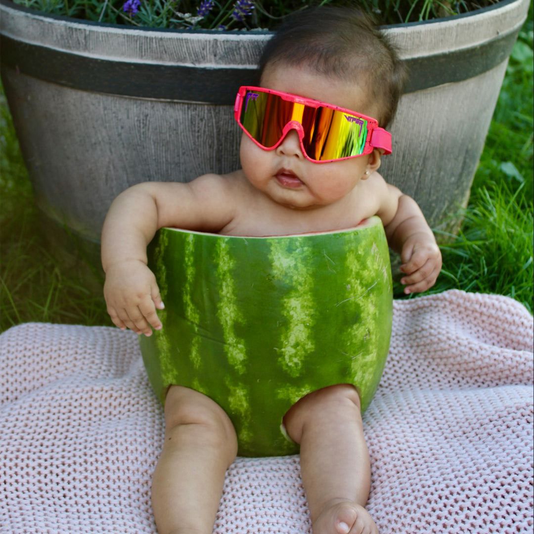 Pit Viper The Radical Baby Vipes Sunglasses Red | UK HPRGNE-856