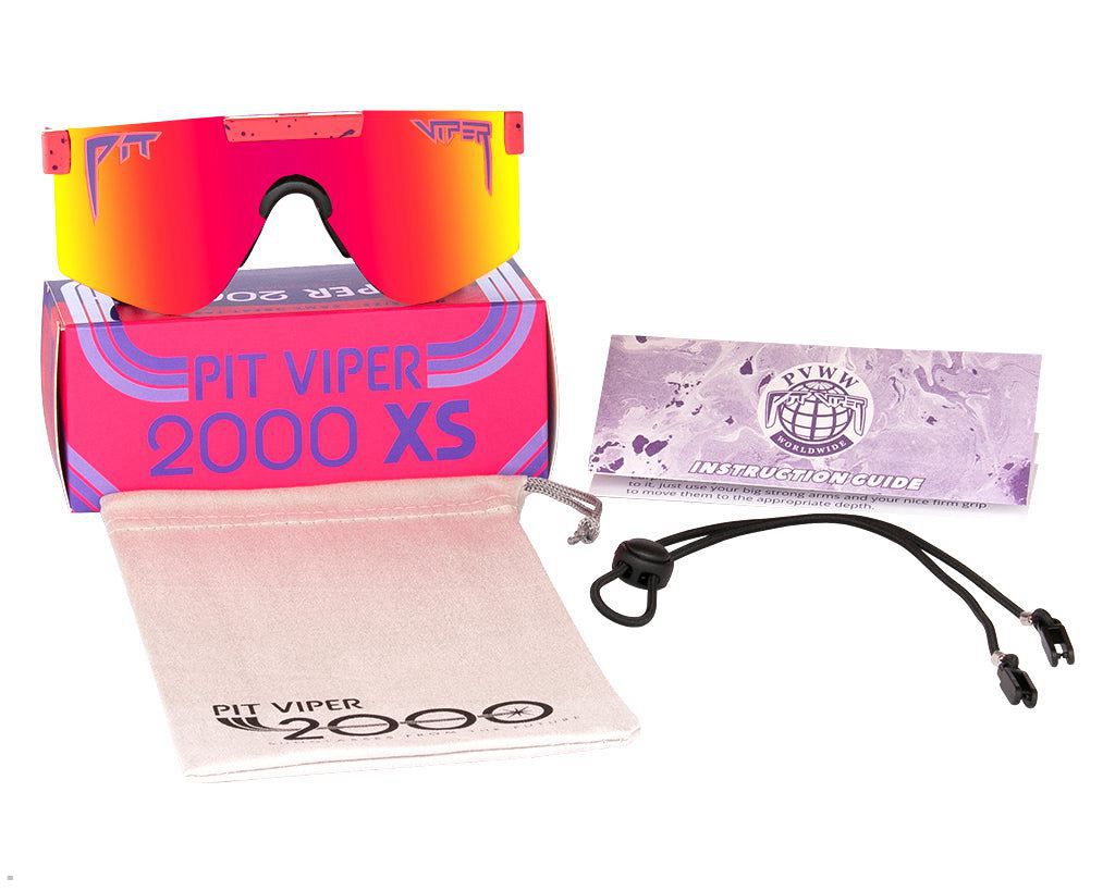 Pit Viper The Radical XS Sunglasses Red | UK COJFVM-750