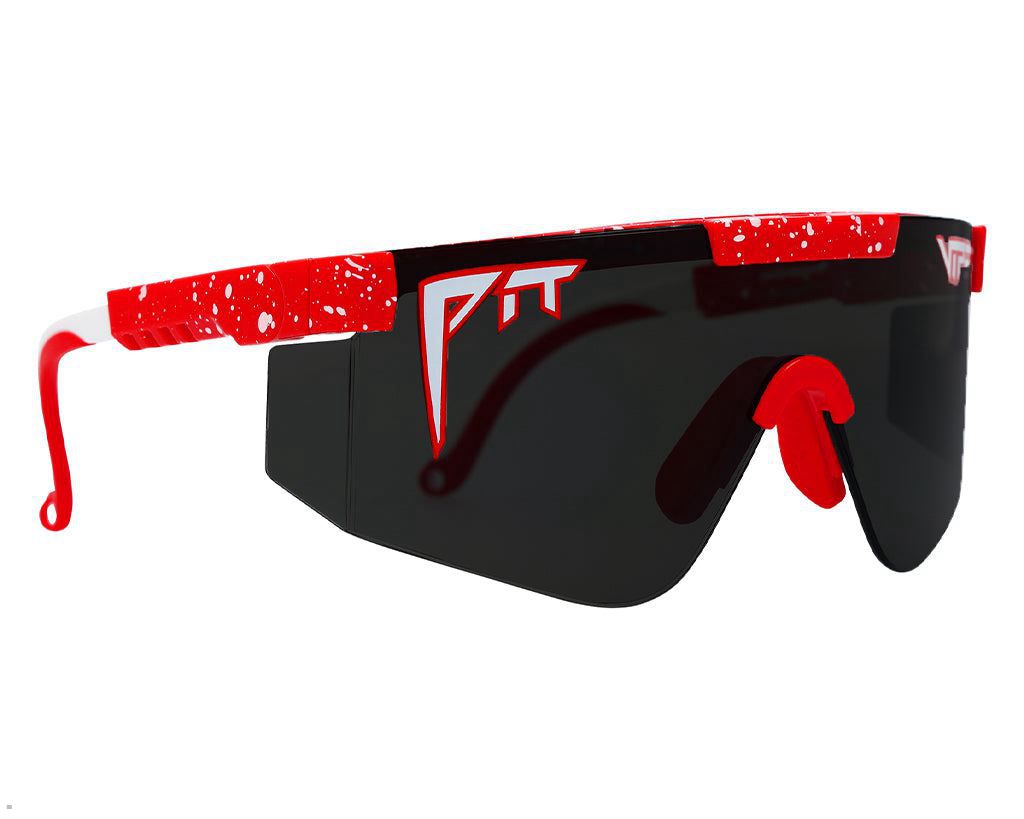 Pit Viper The Responder 2000s Sunglasses Red | UK DSIMQY-354