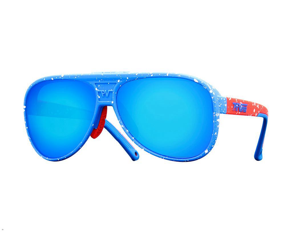 Pit Viper The Ribbon Lift-Offs Sunglasses Blue | UK BAZXSR-936