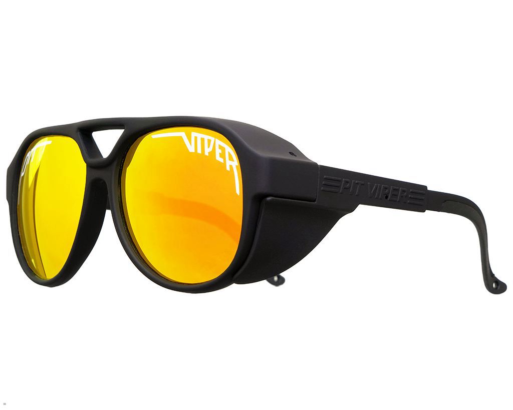 Pit Viper The Rubbers Polarized Exciters Sunglasses Black | UK XRUGLV-536