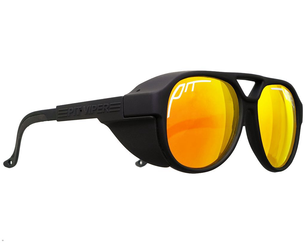 Pit Viper The Rubbers Polarized Exciters Sunglasses Black | UK XRUGLV-536