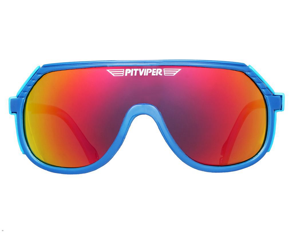 Pit Viper The Slipstream Grand Prix Sunglasses Blue | UK PXDWKF-075