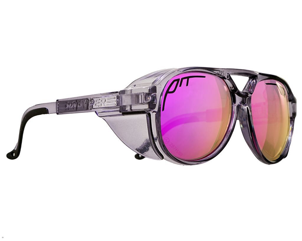 Pit Viper The Smoke Show Polarized Exciters Sunglasses Purple | UK ZYXTSP-014