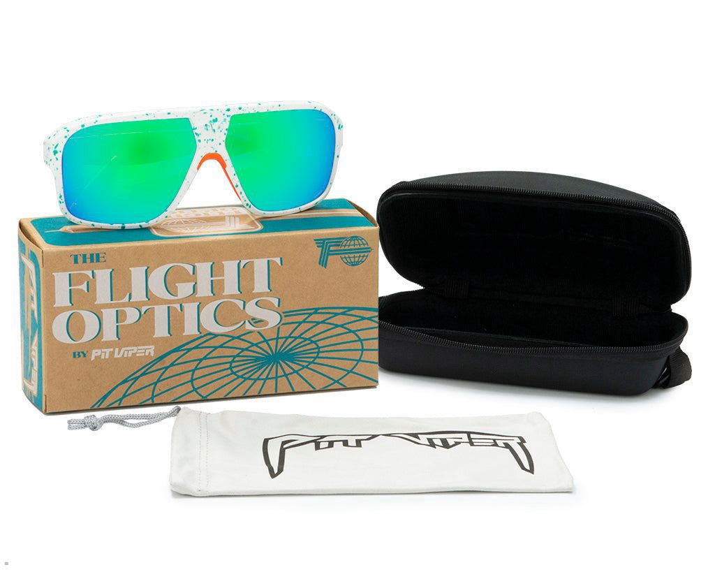 Pit Viper The South Beach Flight Optics Sunglasses White | UK JLFPHO-346