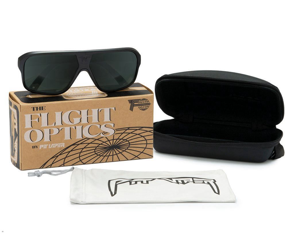 Pit Viper The Standard Polarized Flight Optics Sunglasses Black | UK HISUXK-571