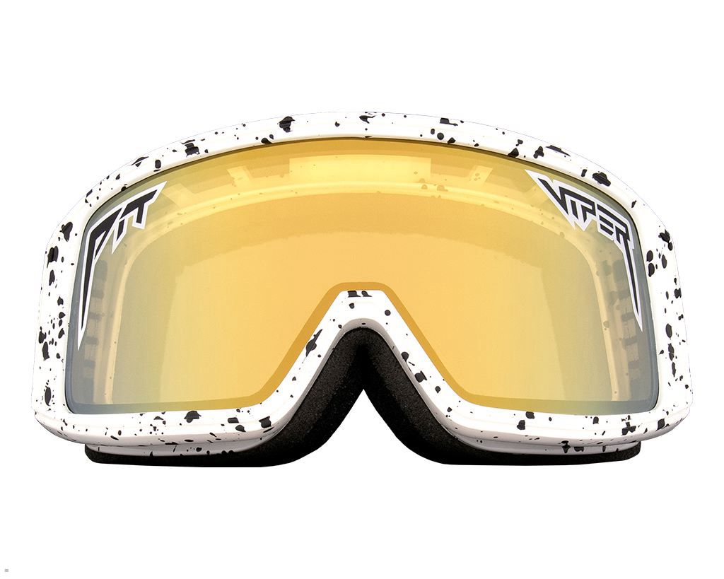 Pit Viper The White Out Gogglés Sunglasses Yellow | UK EVQDTK-034