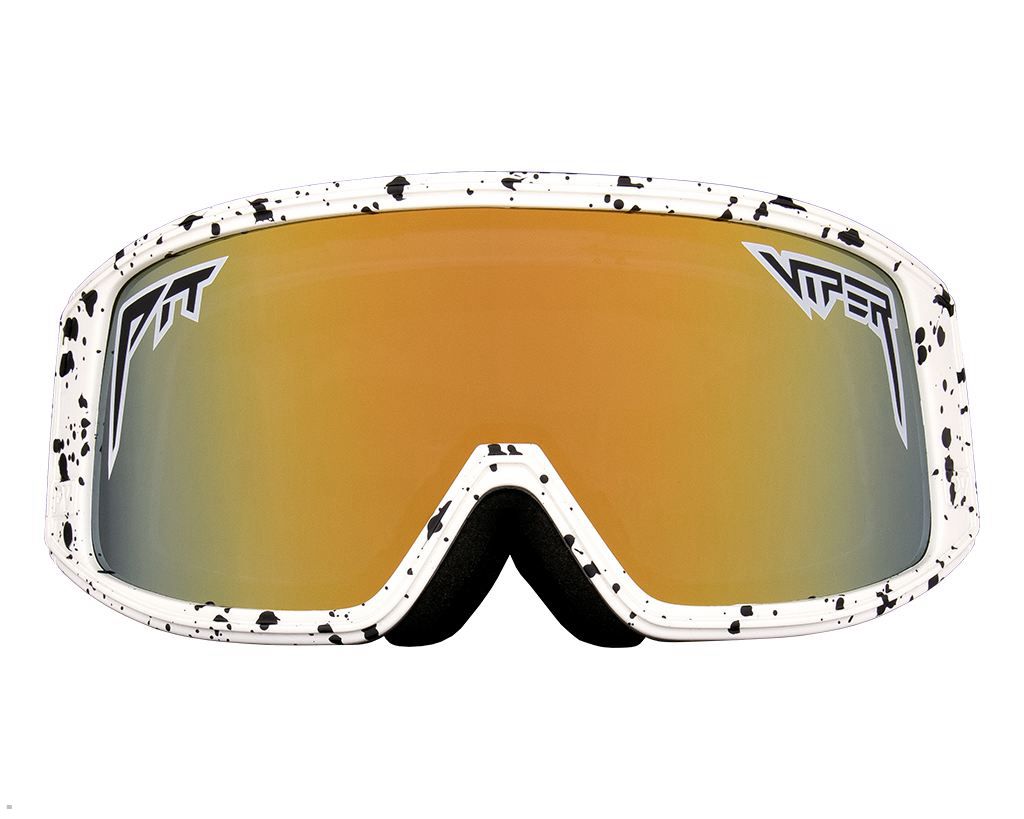 Pit Viper The White Out Gogglés Sunglasses Yellow | UK EVQDTK-034