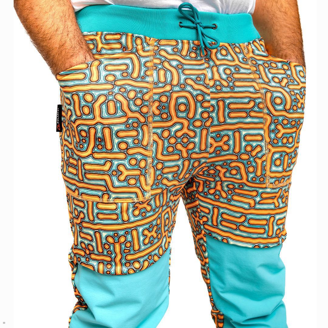 Pit Viper Turbo Fleece Pants Leopard | UK BEFXOL-570