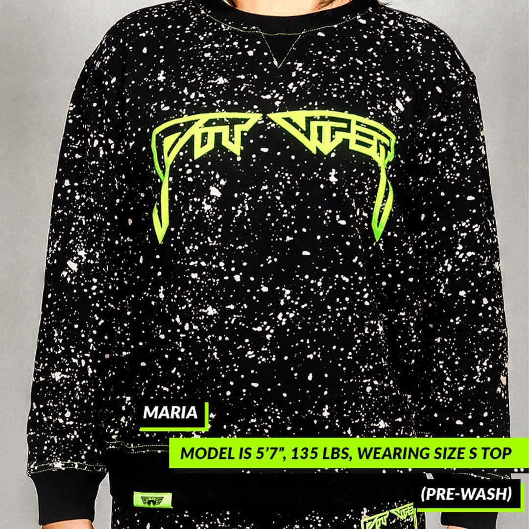 Pit Viper Underground Key Player Crewneck Shirts Black | UK NRSGJY-139