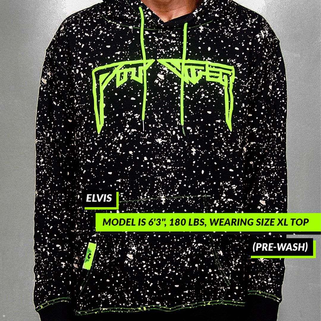 Pit Viper Underground Key Player Hoodie Black | UK MRKVXP-937