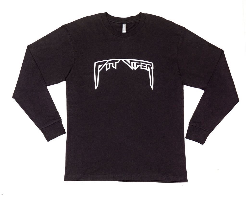 Pit Viper Fangs Standard Long Sleeve T-Shirts Black | UK TRWXCN-175