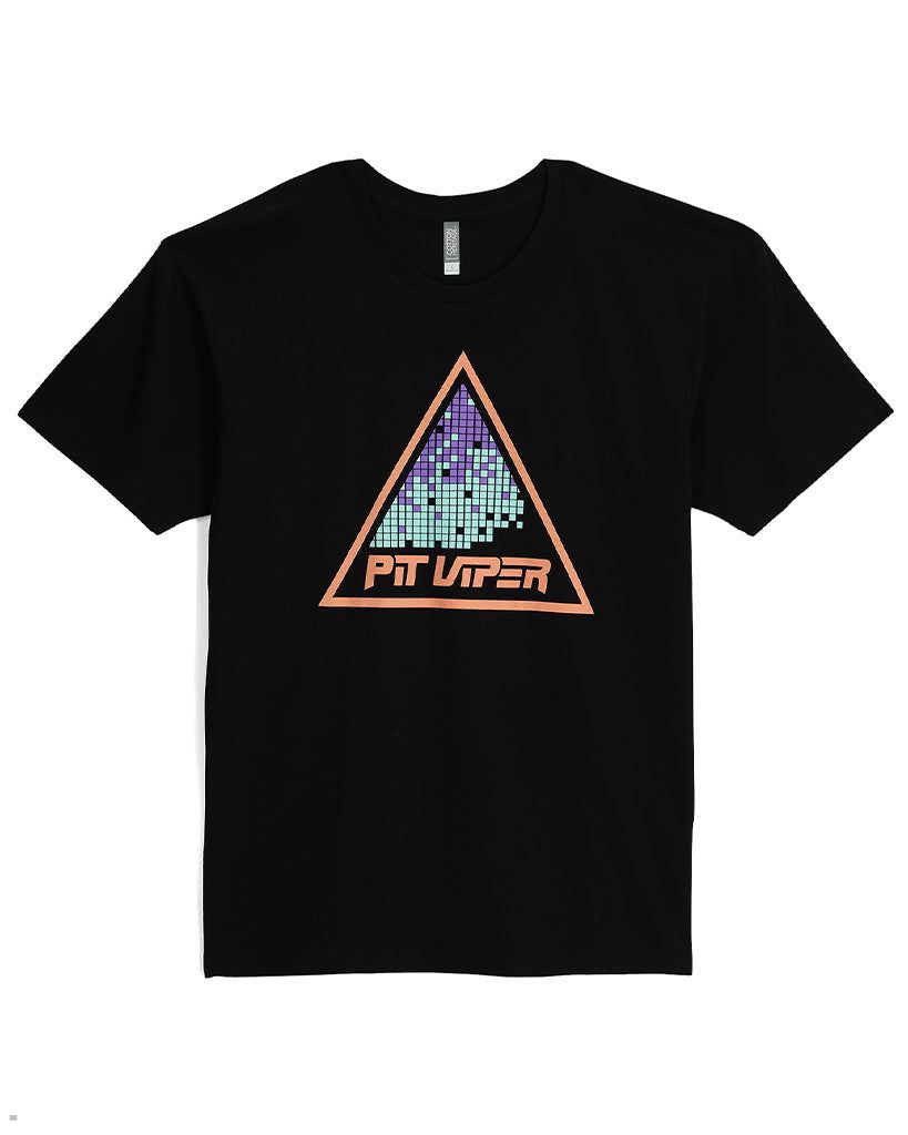 Pit Viper Naples Pyramid T-Shirts Black | UK RYIPVJ-982