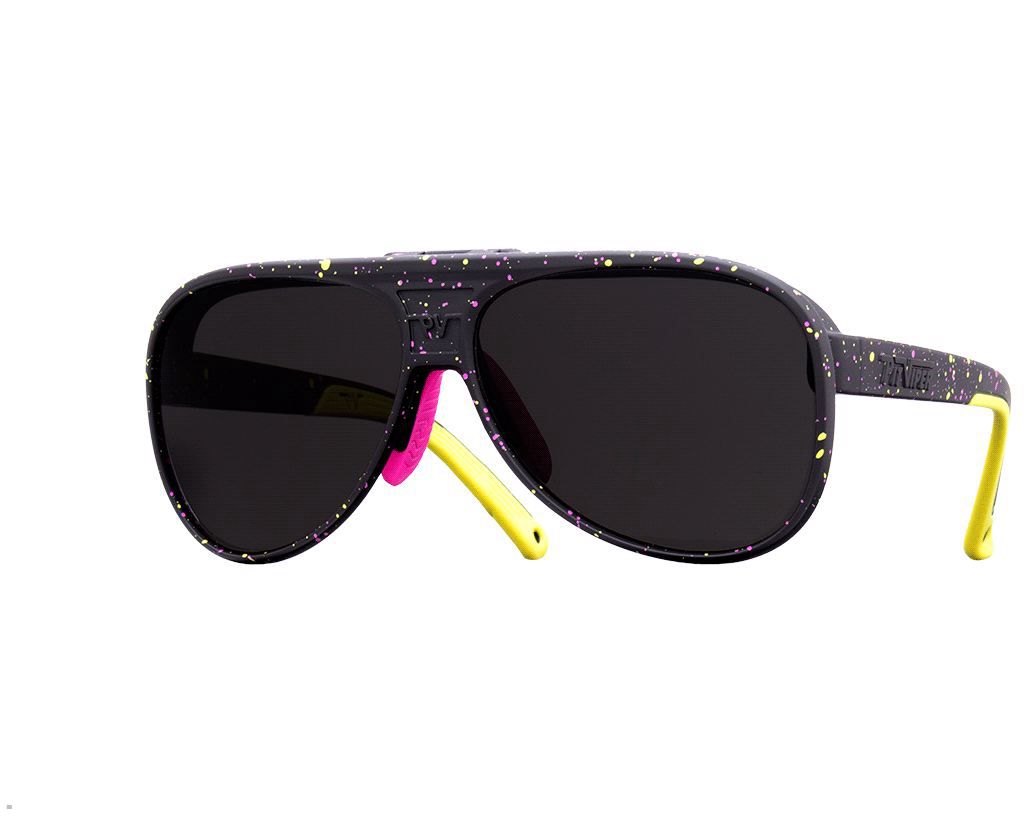 Pit Viper The 93 Dusk Lift-Offs Sunglasses Black | UK UXIRKM-603