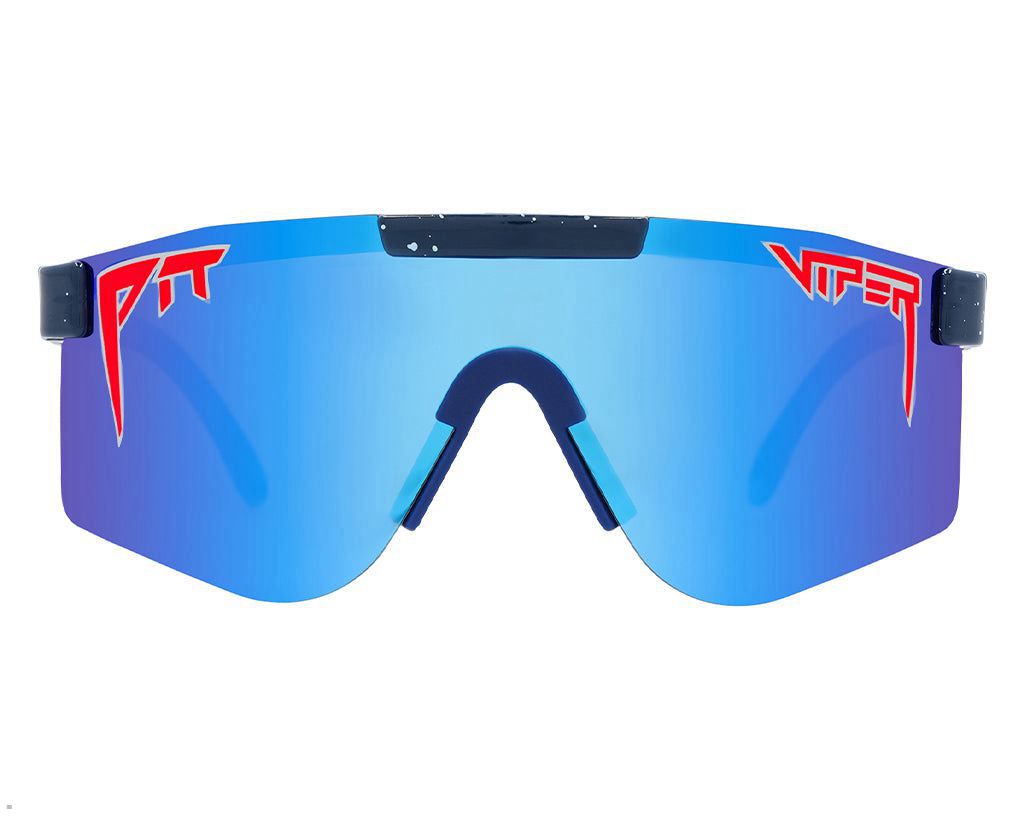 Pit Viper The Basketball Team Polarized Double Wide Sunglasses Blue | UK IXTQJF-531