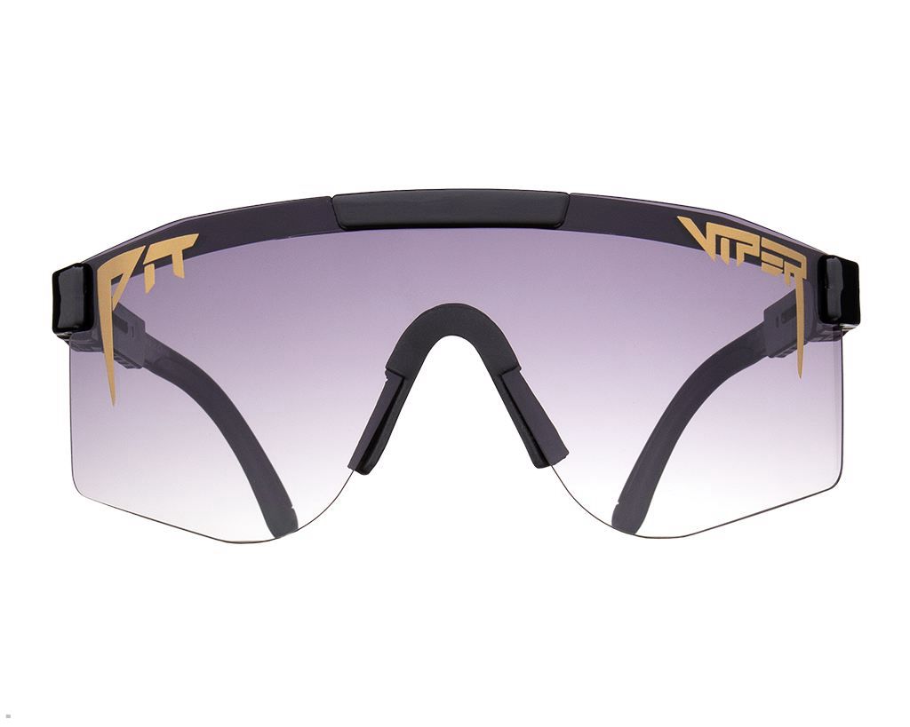 Pit Viper The Exec Fade Double Wide Sunglasses Black | UK FQWPBY-823