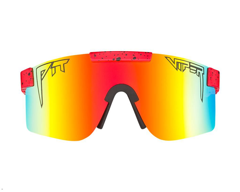 Pit Viper The Hotshot Polarized Sunglasses Red | UK SVDPYR-469