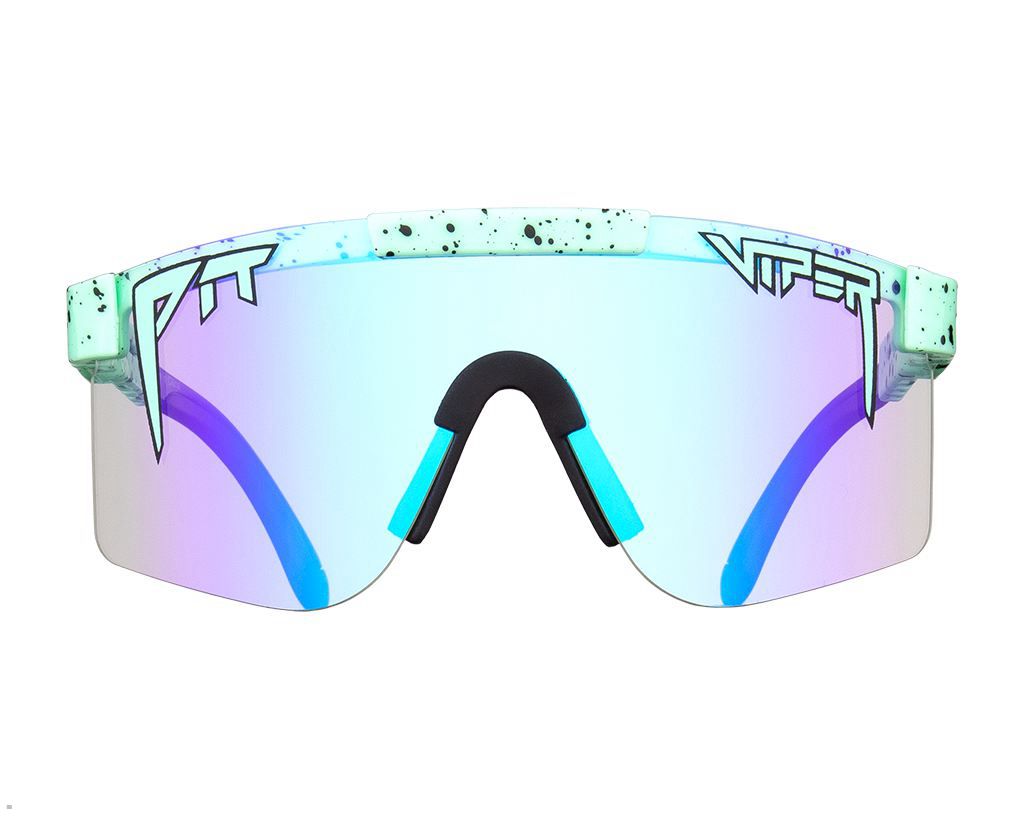 Pit Viper The Poseidon Night Shades Sunglasses Turquoise | UK FHVCSM-405